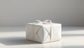 Unwrapped Gift Box Ready For Festive Wrapping. Royalty Free Stock Photo