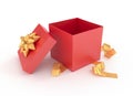 Unwrapped gift box Royalty Free Stock Photo