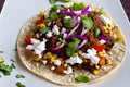 Unwrapped Gourmet Taco On A Plate Generative AI