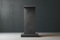 Unyielding Stone concrete podium. Generate Ai Royalty Free Stock Photo