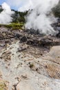 Unzen Hot Spring & Unzen Hell landscape in Nagasaki, Kyushu. Royalty Free Stock Photo