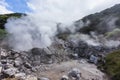 Unzen Hot Spring & Unzen Hell landscape in Nagasaki, Kyushu. Royalty Free Stock Photo