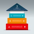 Up arrow infographic template