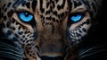 up blue leopard Royalty Free Stock Photo