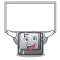 Up board F button in the character shape Royalty Free Stock Photo