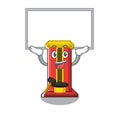 Up board hammer cartoon shaped character game machine