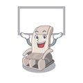 Up board massage chair isolated in the character