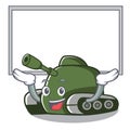 Up board tank character cartoon style Royalty Free Stock Photo