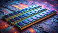 Up Close Exploring DDR4 and DDR5 RAM Modules A Deep Dive into Computer Memory Technology Featuring Urban Exploration