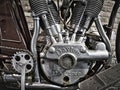 Up-close image of a Dayton motorcycle engine