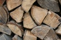 Up Close Isolated Pile Of Cut Wood Background Texture Royalty Free Stock Photo