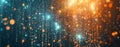 An up-close look at a secure data center with top-tier cybersecurity systems, showcasing encrypted servers, firewalls