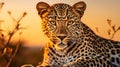 Up Close with Majestic African Wildlife. Generative Ai