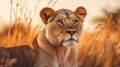 Up Close with Majestic African Wildlife. Generative Ai