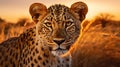 Up Close with Majestic African Wildlife. Generative Ai