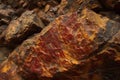 up close mountain textura rock golden background stone brown red bright