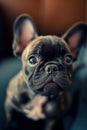 Curious French Bulldog with Big Eyes Royalty Free Stock Photo