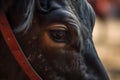 Up-close view of a bullfight, capturing the intensity and danger of the interaction between matador and bull. Generative AI Royalty Free Stock Photo