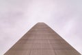 Up close view at side pf St Louis Gateway arch. Royalty Free Stock Photo