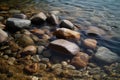 up close water stones coast rocky