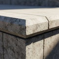 Up of a concrete corner structure featuring sharp angles and Royalty Free Stock Photo