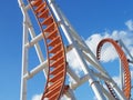 Up and down and around we go against the sky Coney Island loop