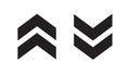 Up and down arrow icon vector. Swipe sign symbol
