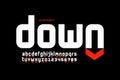 Up and Down arrow symbols modern font