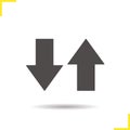 Up and down arrows icon Royalty Free Stock Photo