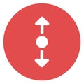 Up and down expand, expand, Isolated Vector Icon which can be easily modified or edited