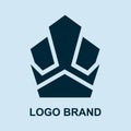 cool brand logos design cartoon minimalist vector illustration