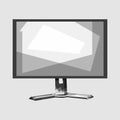 grayscale Cool computer monitor design wpap popart