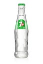 7up glass bottle Royalty Free Stock Photo