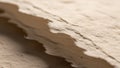 Up image of a stack of rough textured paper sheets with uneven Royalty Free Stock Photo