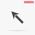 Up Left Arrow flat vector icon Royalty Free Stock Photo