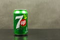 7up non-caffeinated soft drink of lemon-lime flavored. Royalty Free Stock Photo