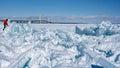 Blue Ice, Mackinac Bridge, Blue Ice, MI