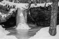Frozen Scott Falls, Munising, MI Royalty Free Stock Photo
