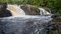 Upper Dead River Falls, Marquette, MI Royalty Free Stock Photo
