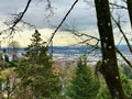 Up in the Portland hills overlooking northwest Portland, Oregon