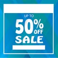 Up To 50% Off Sale Poster Banner Royalty Free Stock Photo