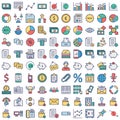 We are up with trade icon Vector. These trade icons pack is intended to make you ready to get your business site, application ico Royalty Free Stock Photo