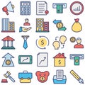 We are up with trade icon Vector. These trade icons pack is intended to make you ready to get your business site, application ico Royalty Free Stock Photo