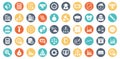 We are up with trade icon Vector. These trade icons pack is intended to make you ready to get your business site, application ico Royalty Free Stock Photo