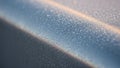 Up view of a metallic surface with fine evenly distributed droplets Royalty Free Stock Photo