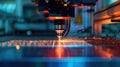 An upclose look at a stateoftheart laser system used for precise ting and shaping of materials in the microfactory embly