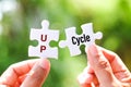 Upcycle Reuse - discarded objects or material in such a way as to create a product of higher quality or value than the original Royalty Free Stock Photo