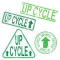 Upcycle Rubber Stamp Royalty Free Stock Photo