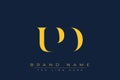 UPD abstract letter logo design Royalty Free Stock Photo
