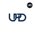 UPD Logo Letter Monogram Design Royalty Free Stock Photo